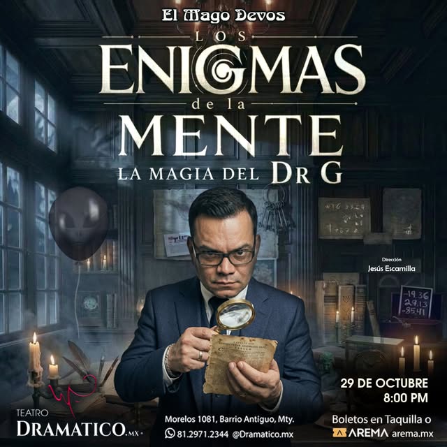 Flyer de Asegurara ya tus boletos a un increíble precio en taquilla o en línea https://arema.mx/@dramaticomx