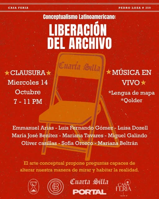 Flyer de Cuándo: Miércoles 14 de Octubre
