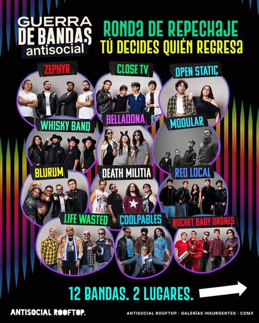 Flyer de El repechaje se llevará a cabo el martes 29 de septiembre en Antisocial