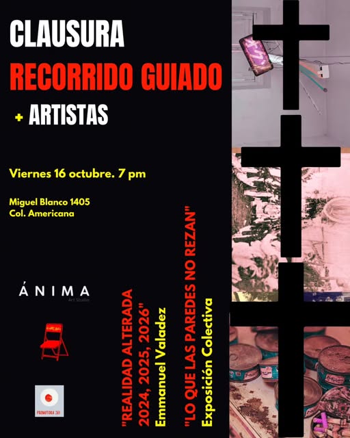 Flyer de Recorrido guiado + Artistas