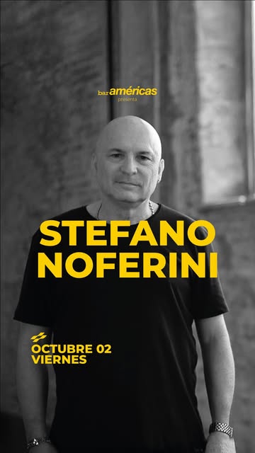 Flyer de Stefano Noferini en Bar Americas