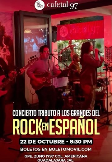 Flyer de Jueves 22 de octubre a las 8:30 pm
