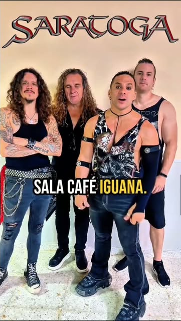 Flyer de Saratoga en Café Iguana