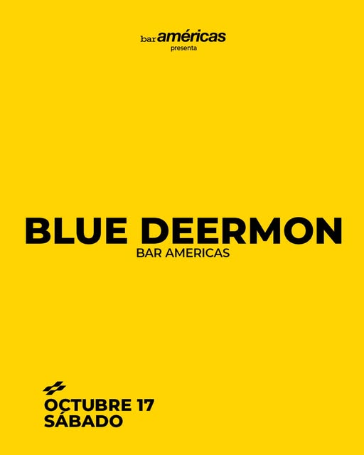 Flyer de Blue Deermon se presenta este sábado 17 de octubre en el #RedRoom de Bar americas!