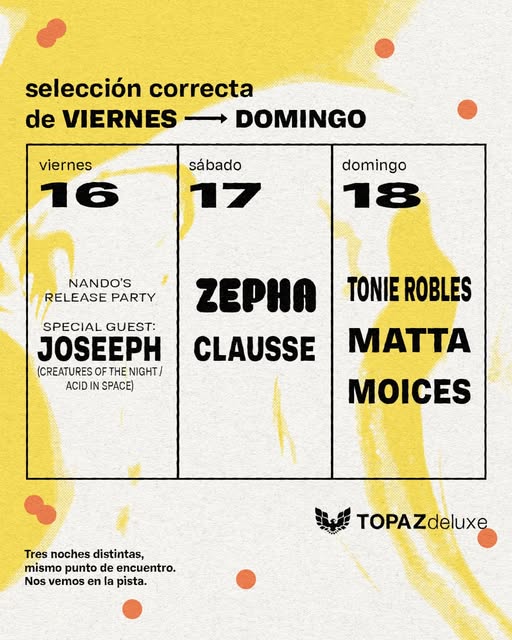 Flyer de Zepha + Clausseo