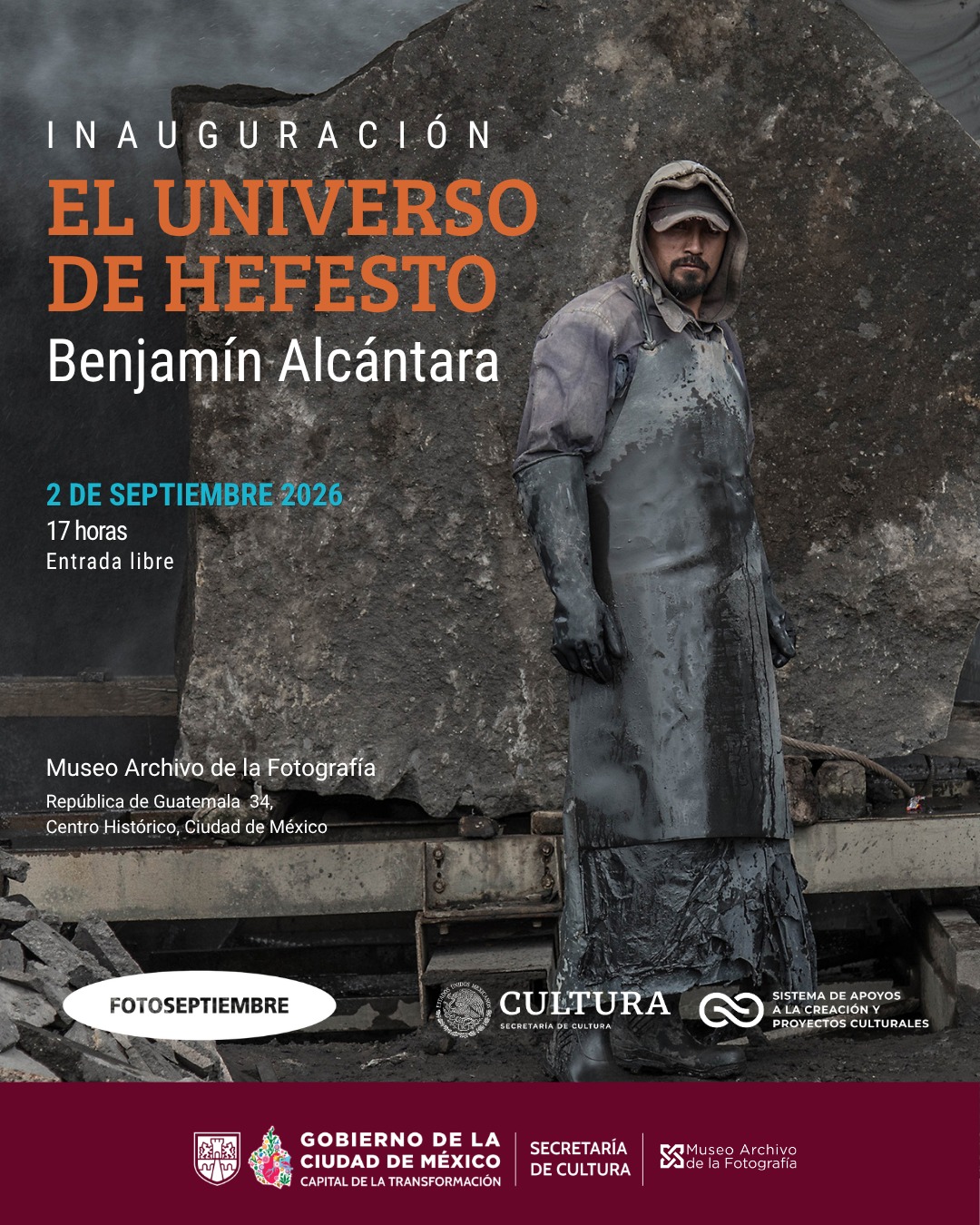 Flyer de El universo de Hefesto.