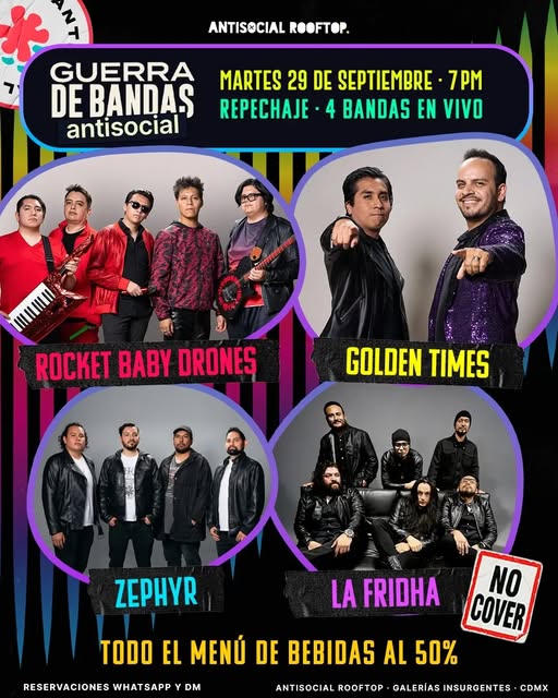 Flyer de Guerra de Bandas: Repechaje