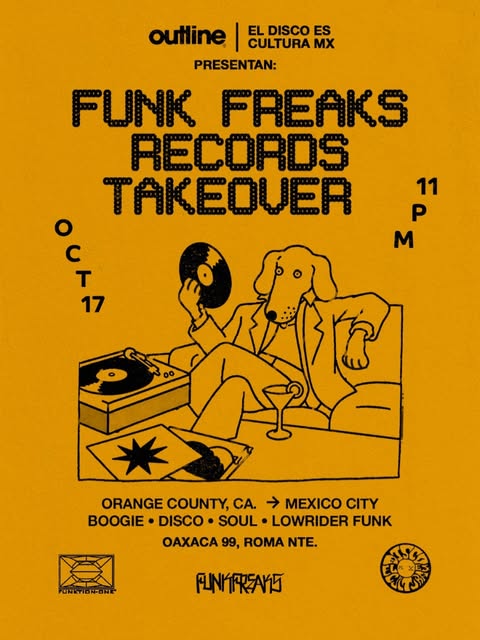 Flyer de Funk Freaks Records en Outline