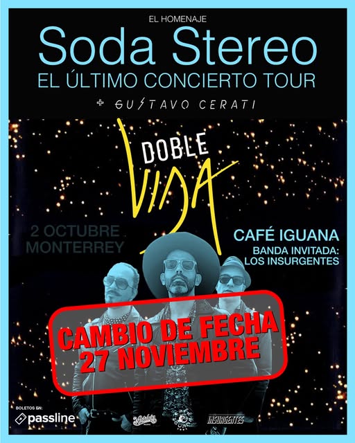Flyer de Café Iguana, Monterrey