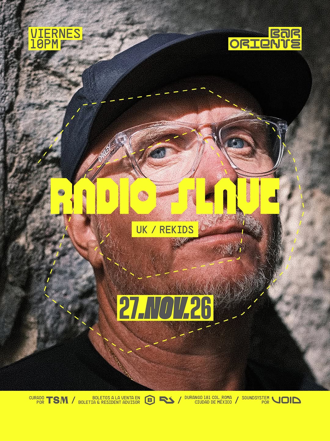 Flyer de Boletos disponibles en Boletia y Resident Advisor