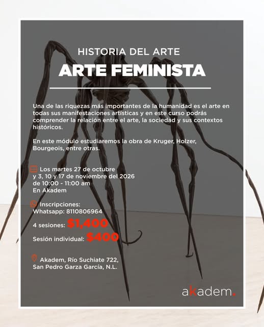 Flyer de Los martes 27 de octubre y 3, 10 y 17 de noviembre del 2026