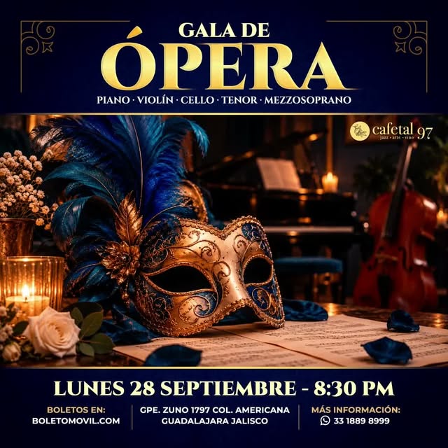 Flyer de 28 de septiembre 8:30 pm en Cafetal 97