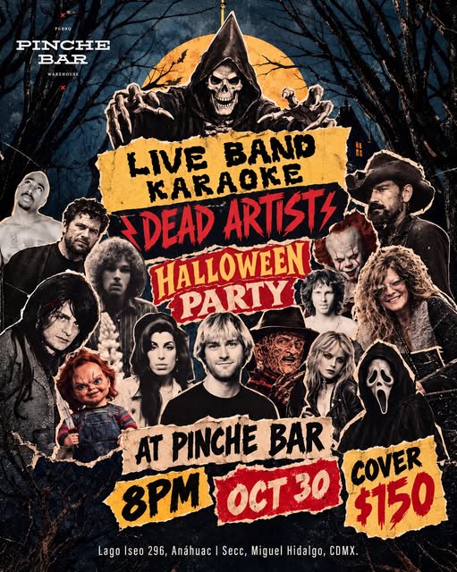 Flyer de Dead Artists: Halloween Party