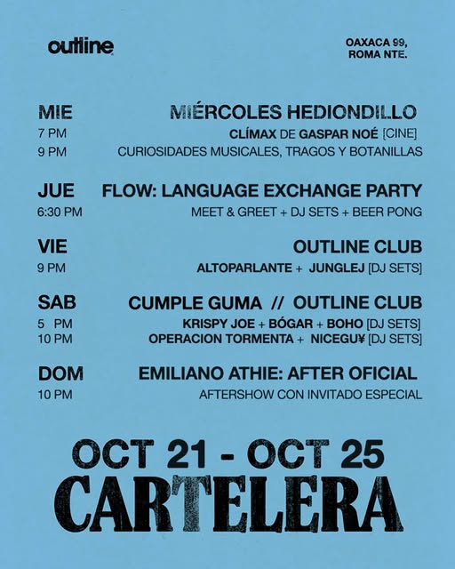 Flyer de After Oficial Emiliano Athie