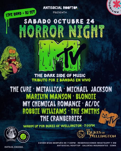 Flyer de MTV Horror Night