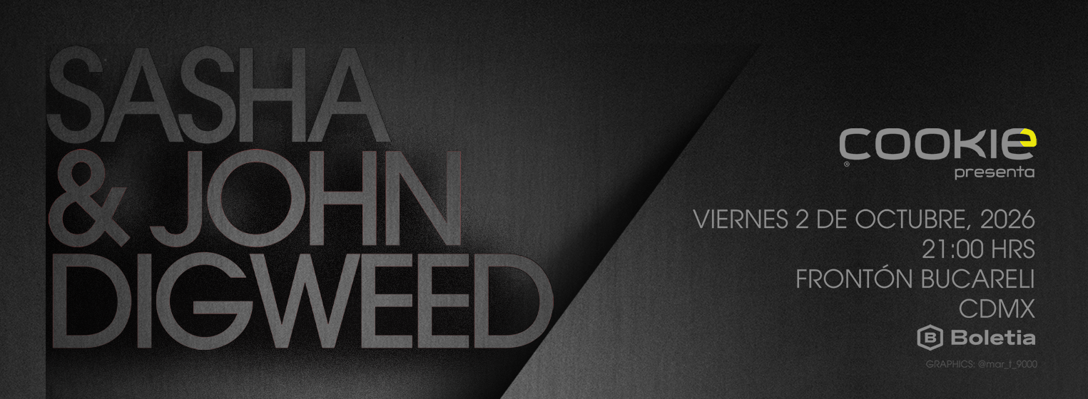 Flyer de Sasha & John Digweed @ Fronton Bucareli
