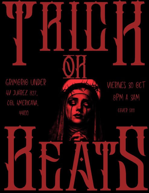 Flyer de Nos vemos este Viernes 30 de Octubre en @grimorio_under a partir de las 8 pm para zapatear toda la noche