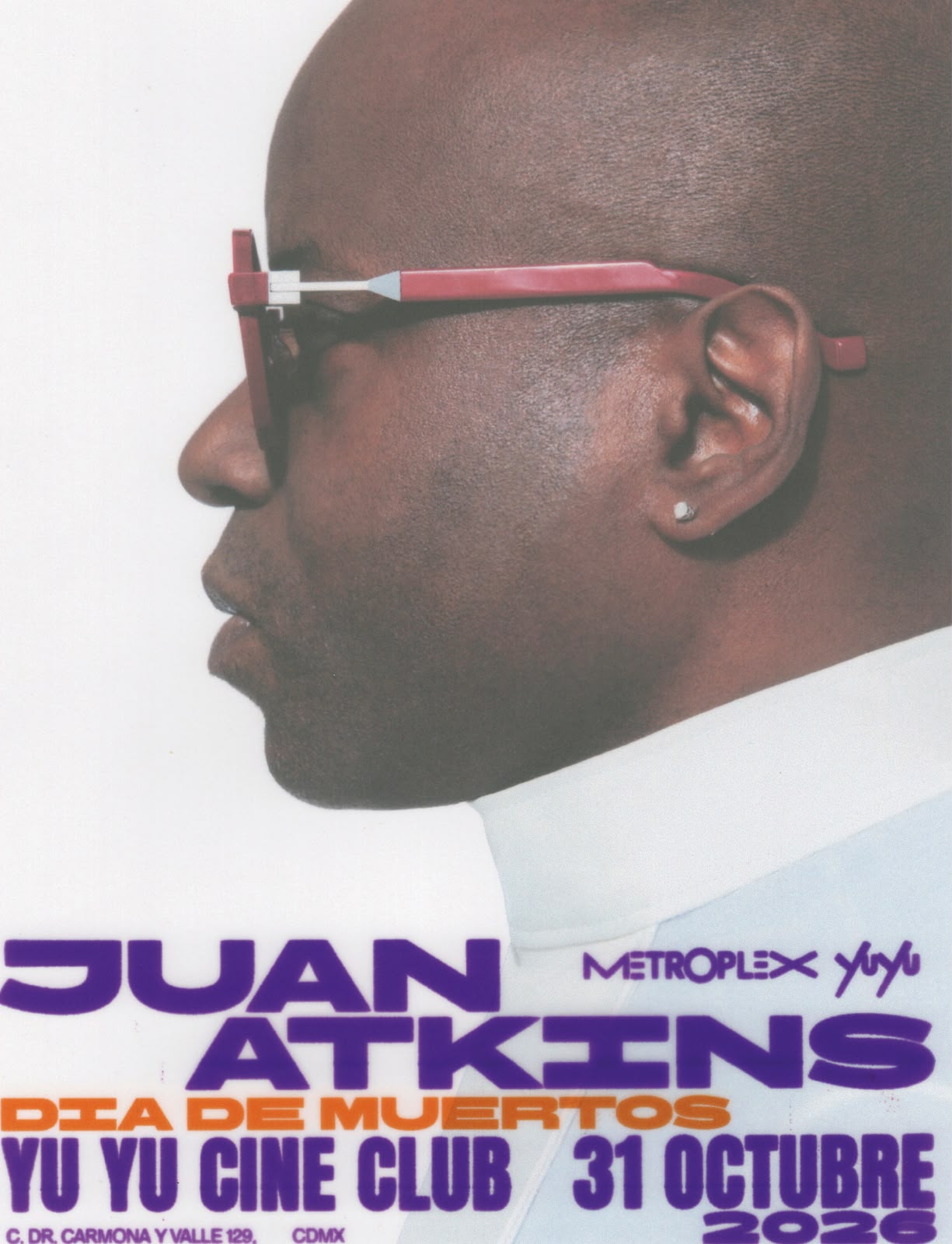 Flyer de Yu Yu Cine Club: Juan Atkins