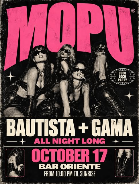 Flyer de Mexico City this Saturday MOPU ALL NIGHT LONG
