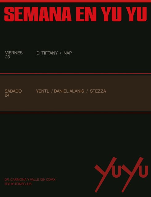 Flyer de Viernes 23, OCT: D. Tiffany, NAP. (ÚLTIMOS ACCESOS EARLY BIRD)