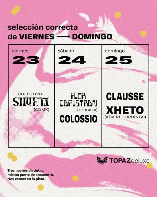 Flyer de Flor Capistran b2b Colossio en TOPAZdeluxe