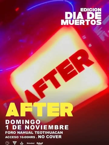 Flyer de AFTER Día de Muertos