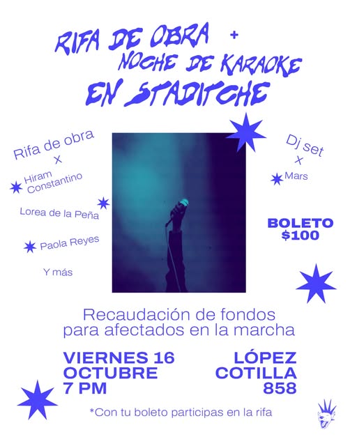 Flyer de Karaoke + DJ set por una buena causa