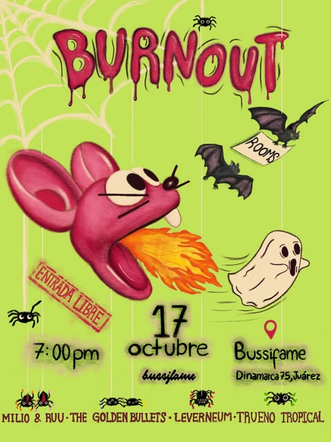 Flyer de Halloween Rooms y TAR