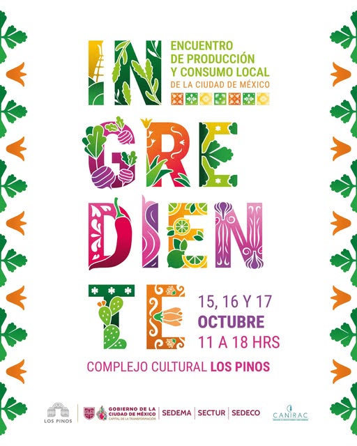 Flyer de 15, 16 y 17 de octubre en el Complejo Cultural Los Pinos