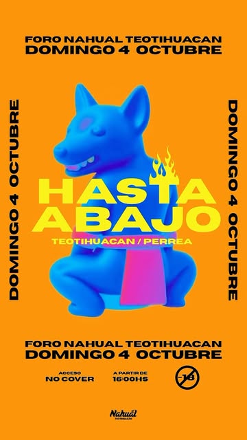 Flyer de HASTA ABAJO