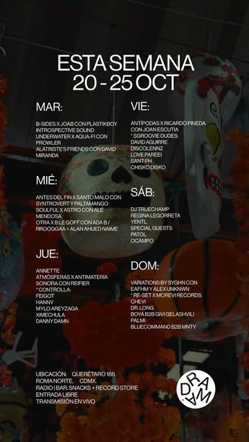Flyer de 20 — 25 OCT @ Drama Radio