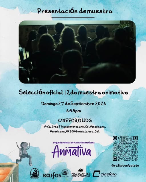 Flyer de Te invitamos este domingo 27 de septiembre a las 18:45hrs en el @cineforoudeg , nos acompañas a verlo