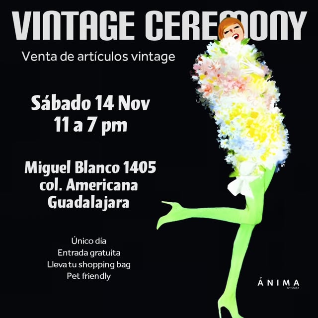 Flyer de Te esperamos en Anima Galería el 14 de Noviembre. Aparta la fecha