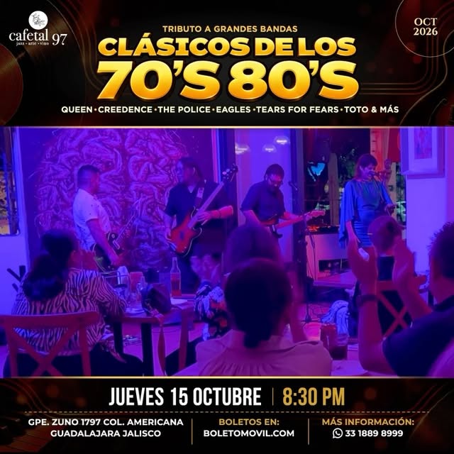 Flyer de Jueves 15 de octubre - 8:30 pm. en Cafetal 97